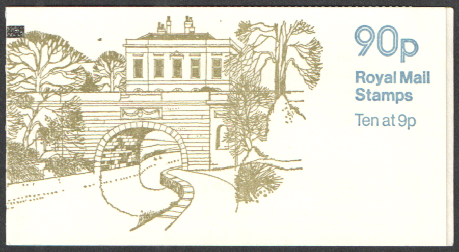 (image for) FG4A / DB8(5) + BMB & TSV Perf E1 Kennet & Avon Canal 90p Left Margin Folded Booklet. Toning to cover.